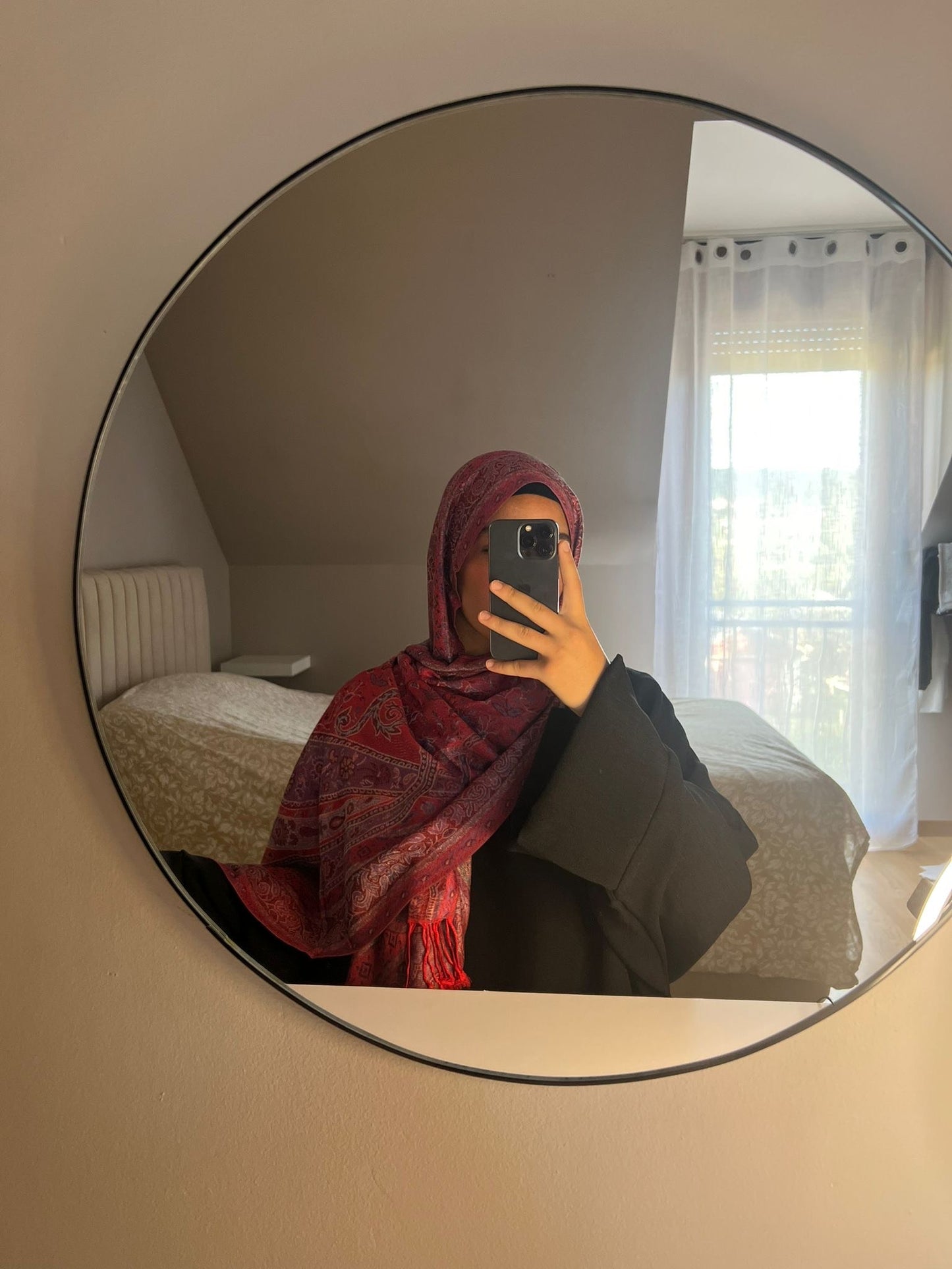 Pashmina rouge élégant