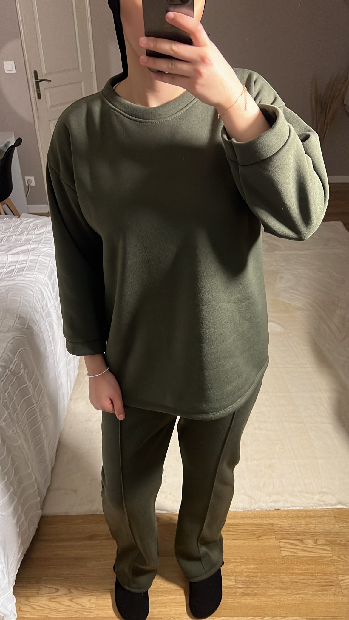 Ensemble vert kaki