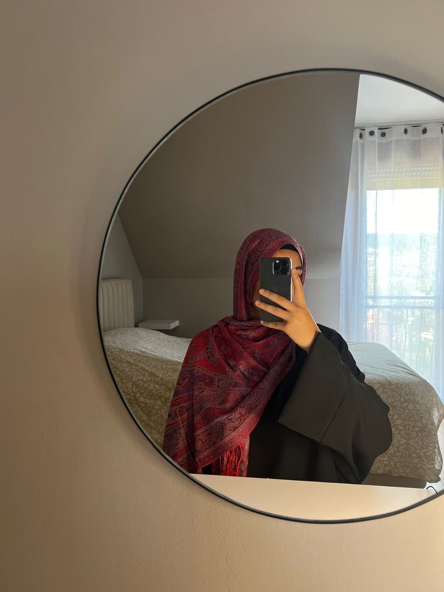 Pashmina rouge élégant